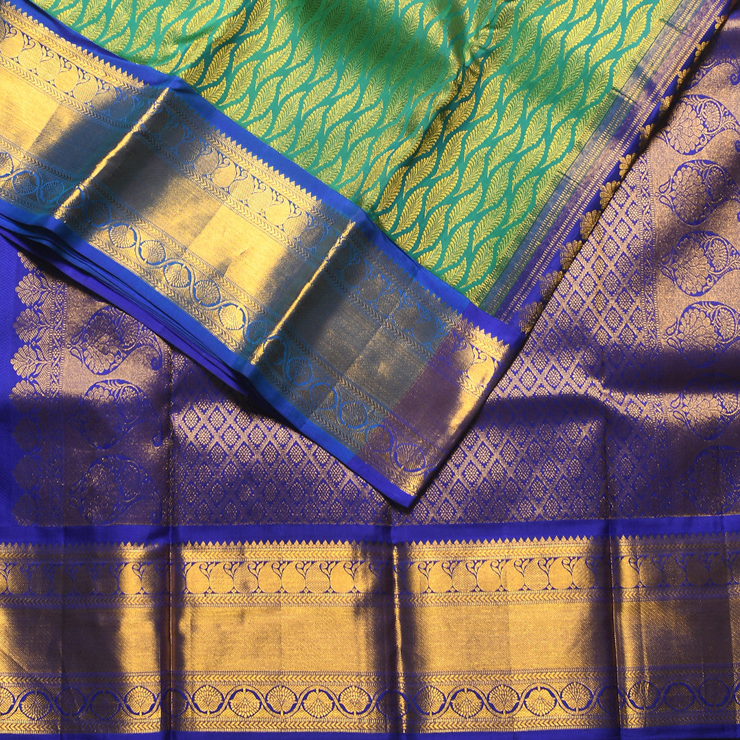 GREEN&BLUE PURE SILK SAREE