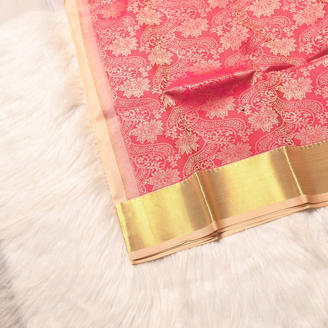 PURE RED KANCHIPURAM SILK SAREE