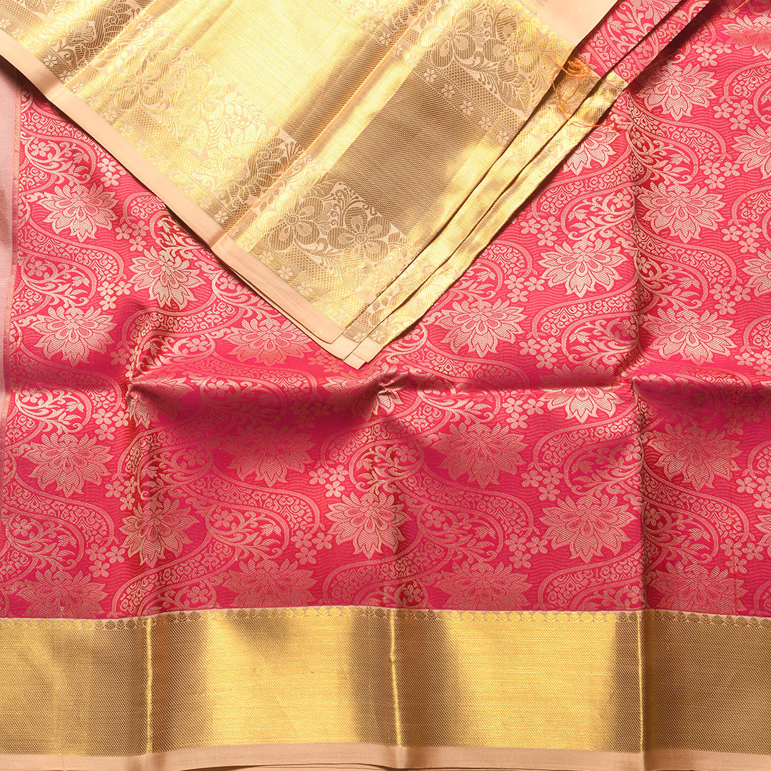 PURE RED KANCHIPURAM SILK SAREE