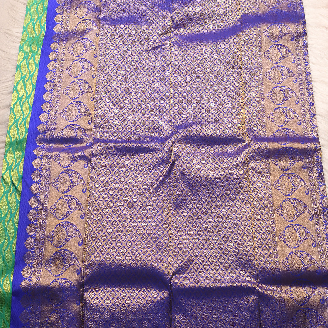 GREEN&BLUE PURE SILK SAREE