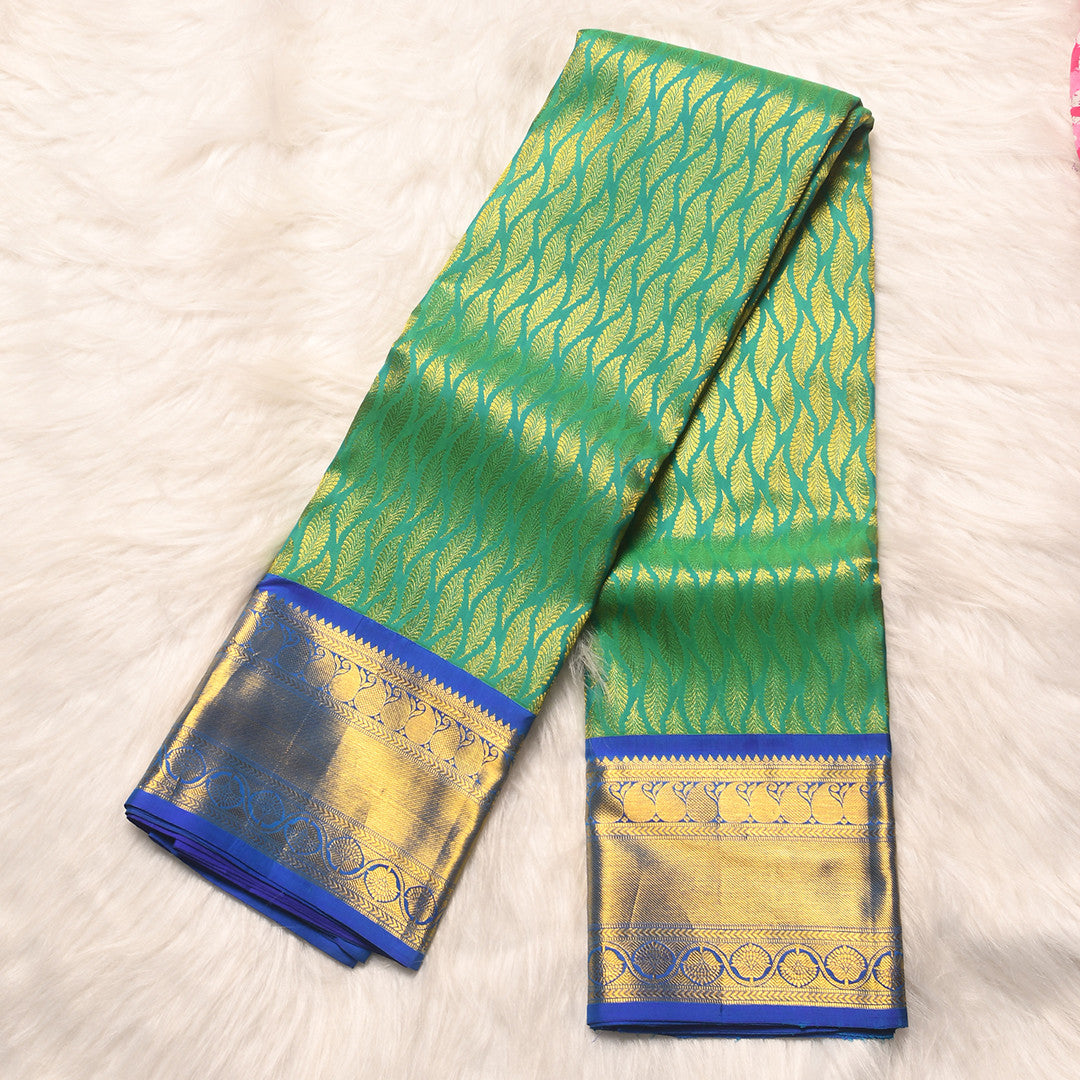 GREEN&BLUE PURE SILK SAREE