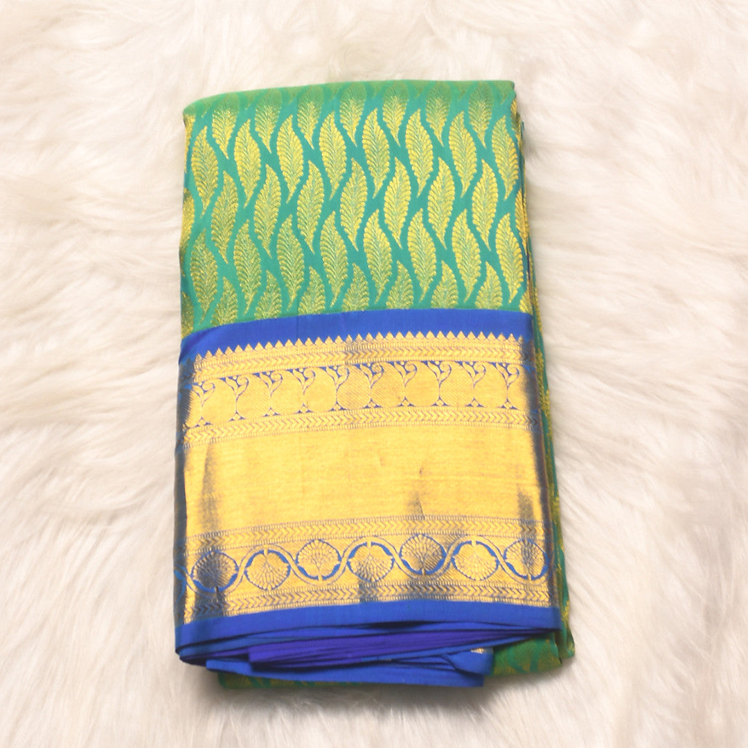 GREEN&BLUE PURE SILK SAREE